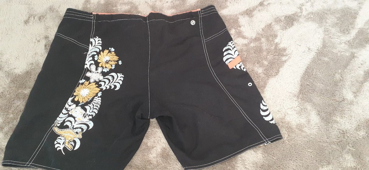 Siyah Midi Erkek Şort - Kemerli, Dar Kesim - Görsel 5