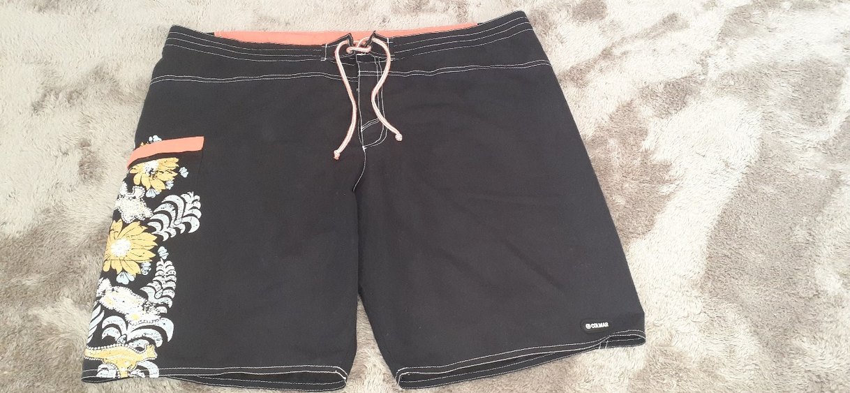 Siyah Midi Erkek Şort - Kemerli, Dar Kesim - Görsel 3