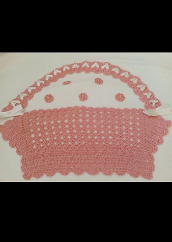 Pembe Nakışlı çeyizlik havlu - Görsel 3