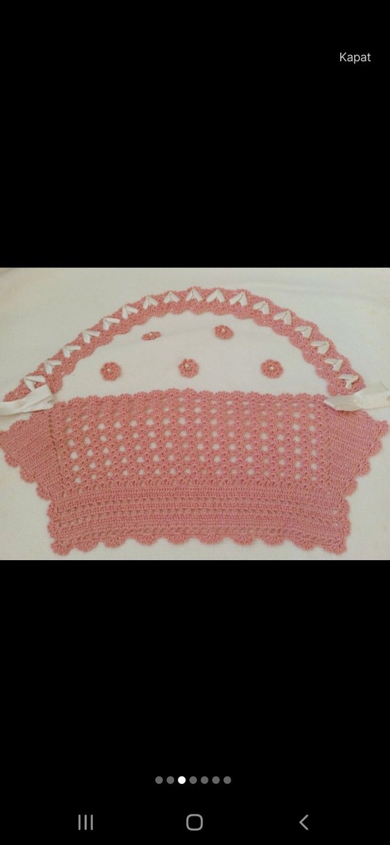 Pembe Nakışlı çeyizlik havlu - Görsel 3