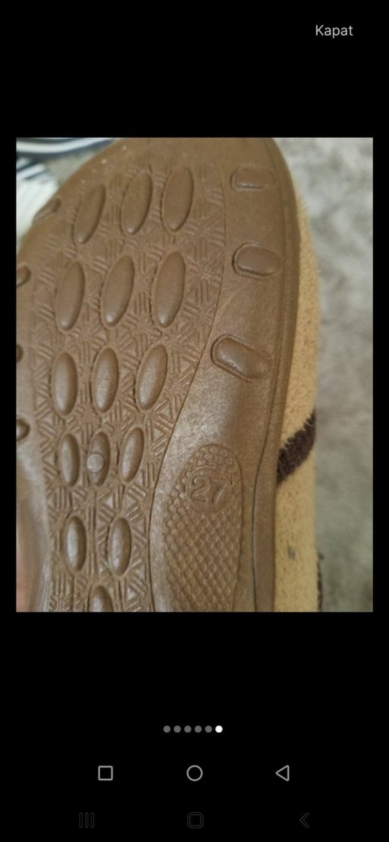 erkek Çocuk Kahverengi Nakışlı Sıcak Terlik - Görsel 4