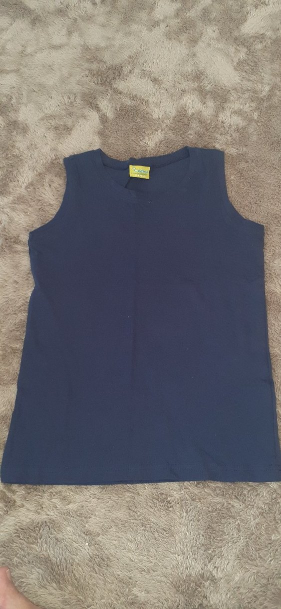 lacivert Erkek Çocuk askılı tişört - Görsel 2