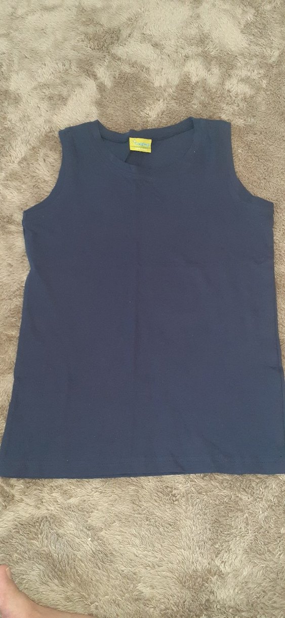 lacivert Erkek Çocuk askılı tişört - Görsel 4