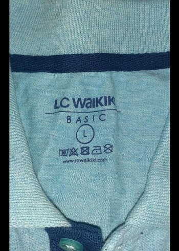 Mavi Düğmeli Erkek Polo Tişört - Görsel 5