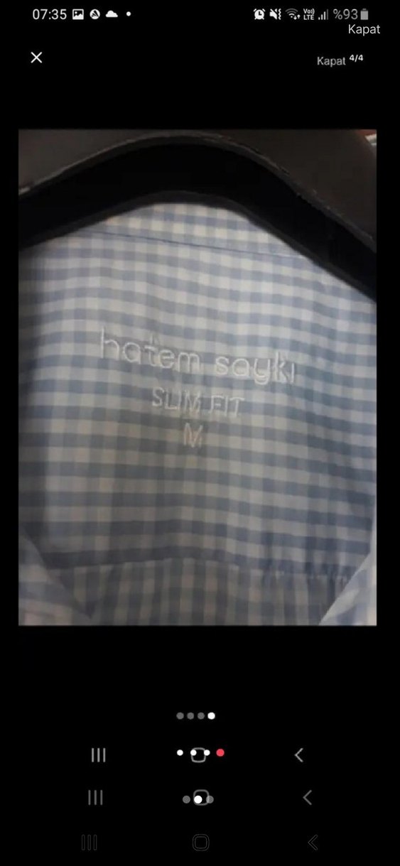 Mavi Keten Kısa Kollu Regular Fit Erkek Gömlek - Görsel 2