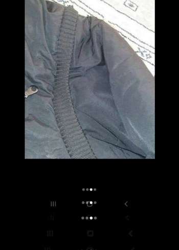 Erkek Siyah Kapüşonlu Düğmeli Mont - Görsel 3