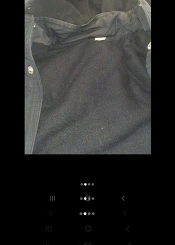 Erkek Siyah Kapüşonlu Düğmeli Mont - Görsel 2