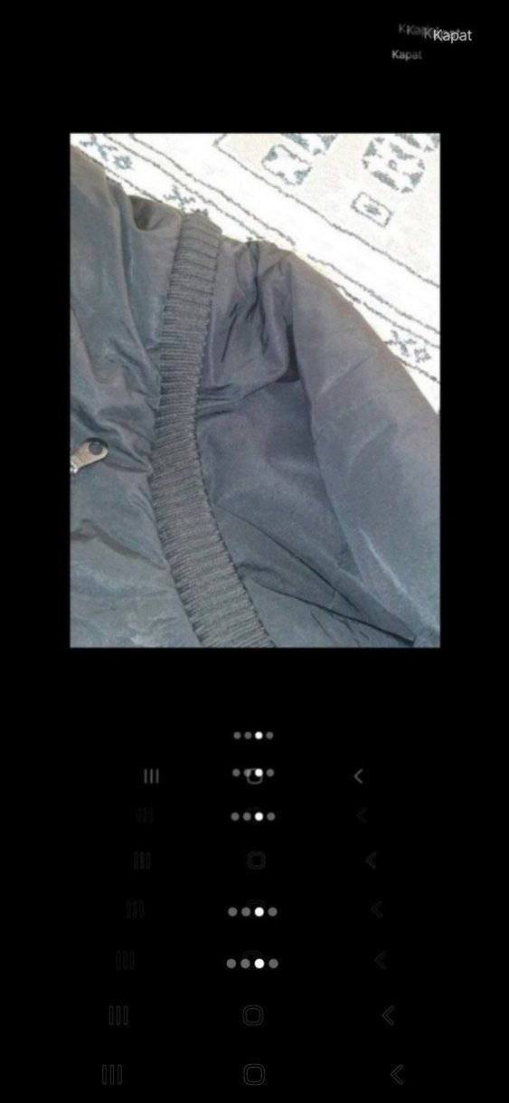 Erkek Siyah Kapüşonlu Düğmeli Mont - Görsel 3