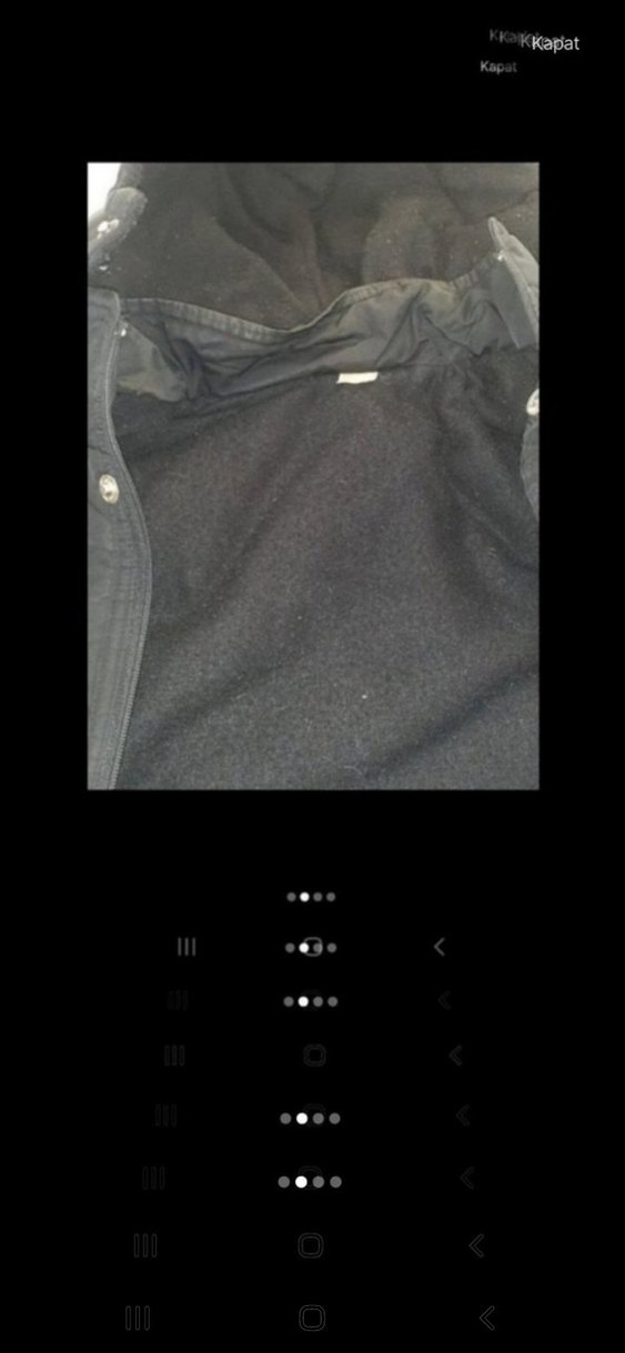 Erkek Siyah Kapüşonlu Düğmeli Mont - Görsel 2