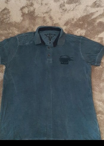 Gri Erkek Süet Polo Tişört - Görsel 2