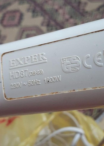 Beyaz Exter Duvar Montajlı Saç Kurutma Makinesi - Görsel 5