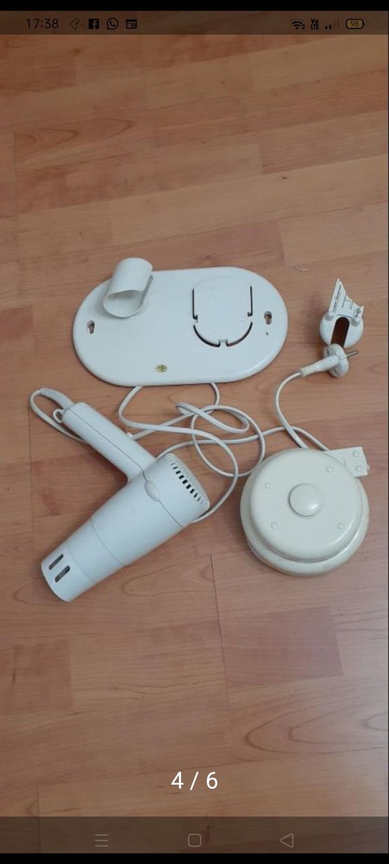 Beyaz Exter Duvar Montajlı Saç Kurutma Makinesi - Görsel 2