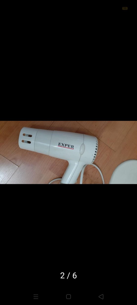 Beyaz Exter Duvar Montajlı Saç Kurutma Makinesi - Görsel 4