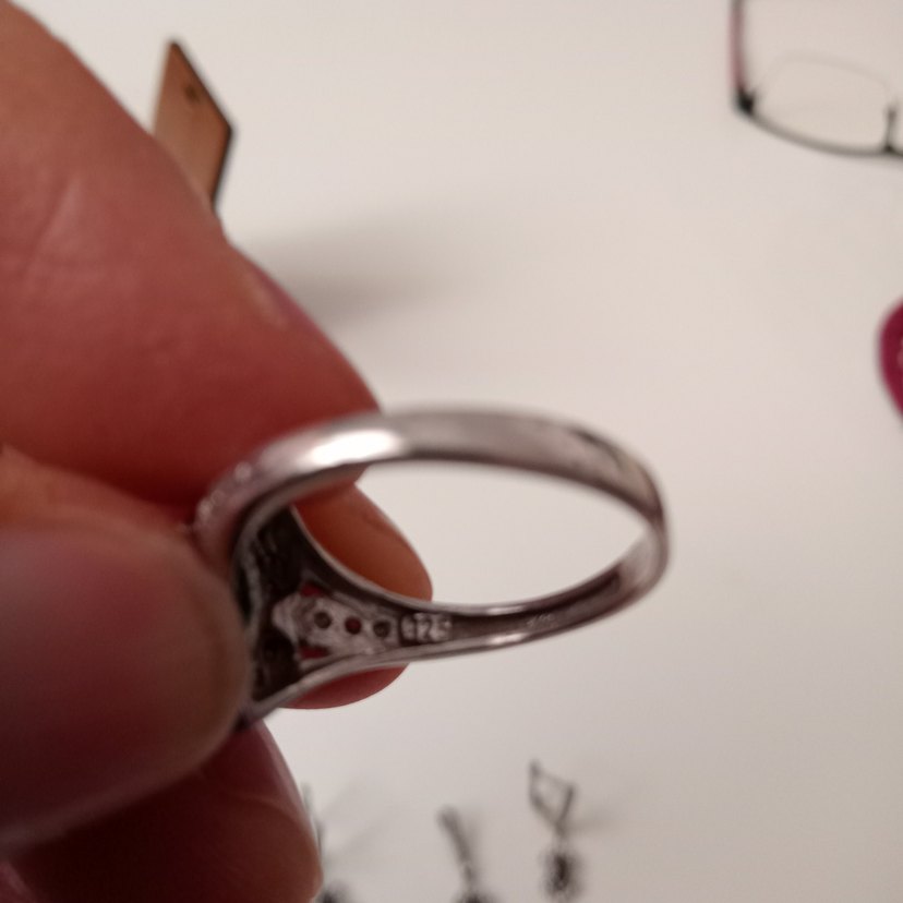 925 ayar gümüş siyah Taşlı Gotik Kadın Takı Seti - Görsel 4