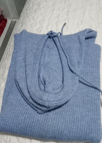 Kapüşonlu Gri Örgü Kadın Kazak
salaş kazak - Görsel 5