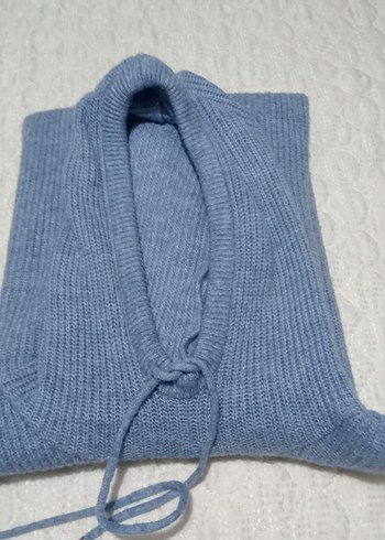 Kapüşonlu Gri Örgü Kadın Kazak
salaş kazak - Görsel 3