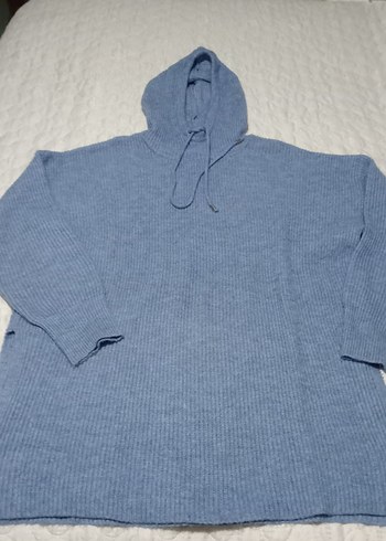 Kapüşonlu Gri Örgü Kadın Kazak
salaş kazak - Görsel 7