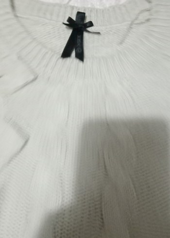 krem xside marka Örgü Kadın Triko Kazak - Görsel 3