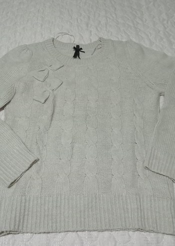 krem xside marka Örgü Kadın Triko Kazak - Görsel 4