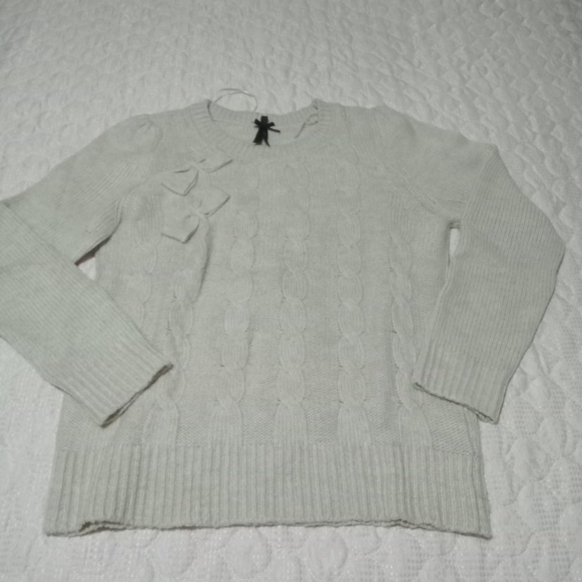 krem xside marka Örgü Kadın Triko Kazak - Görsel 2