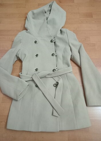 36.38 bedene uygun sıfır ayarında Kaşe mont kapüşonlu - Görsel 5