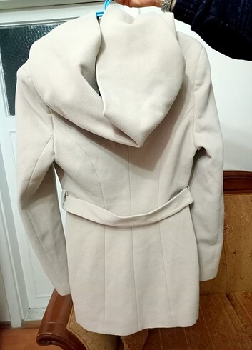 36.38 bedene uygun sıfır ayarında Kaşe mont kapüşonlu - Görsel 7