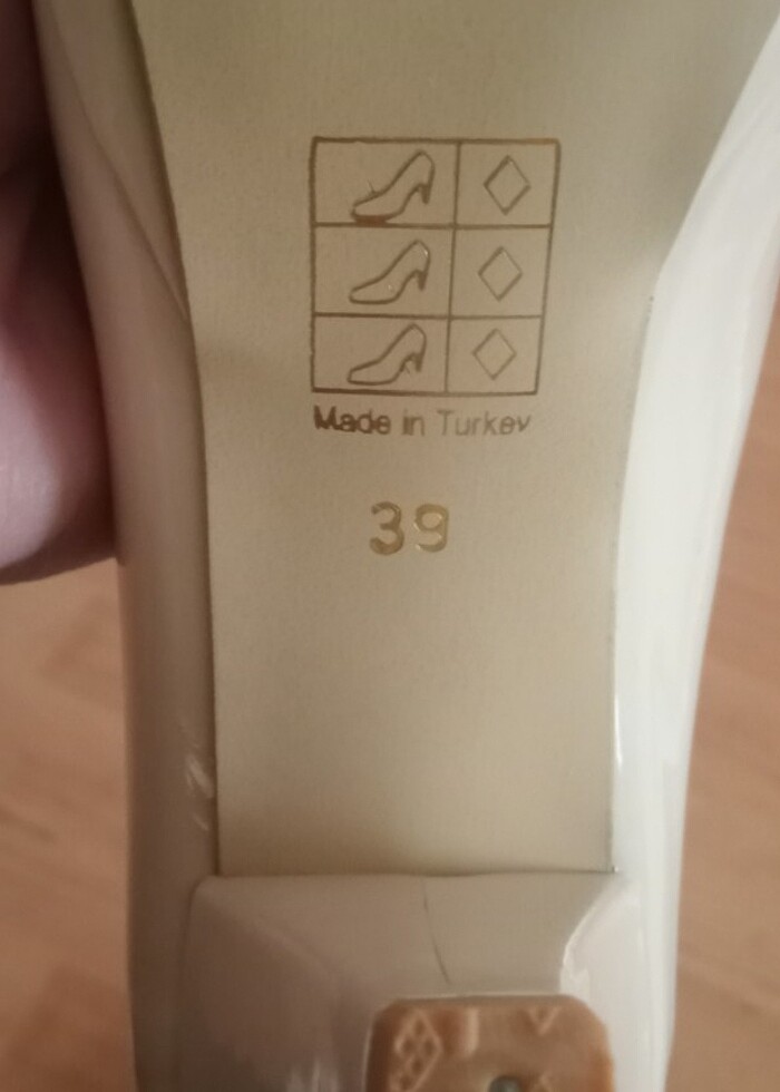 39 numara pudra rengi platform ayakkabı  - Görsel 2