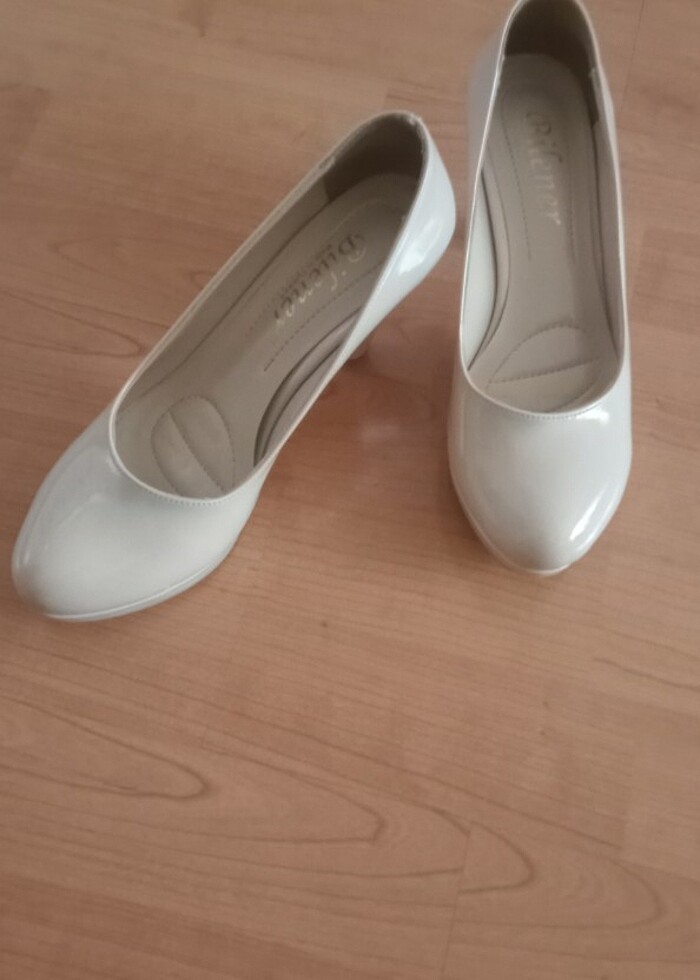 39 numara pudra rengi platform ayakkabı  - Görsel 4