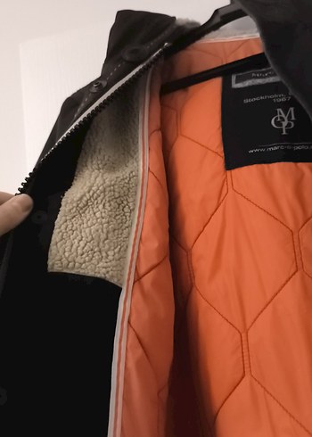 Düğmeli Siyah Erkek Çocuk Kaban - Görsel 3