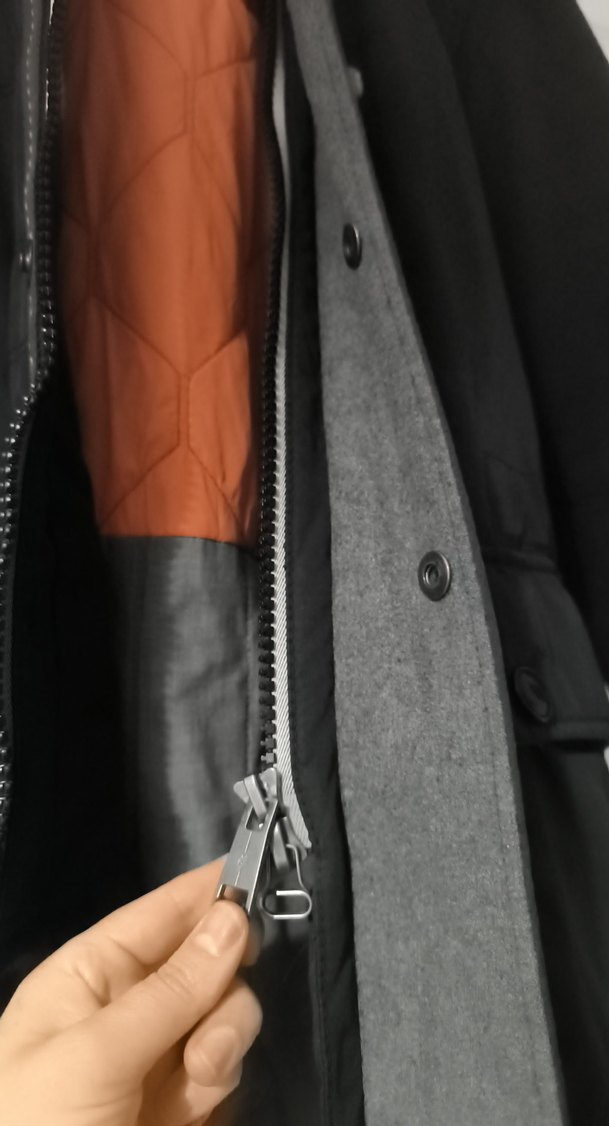 Düğmeli Siyah Erkek Çocuk Kaban - Görsel 4