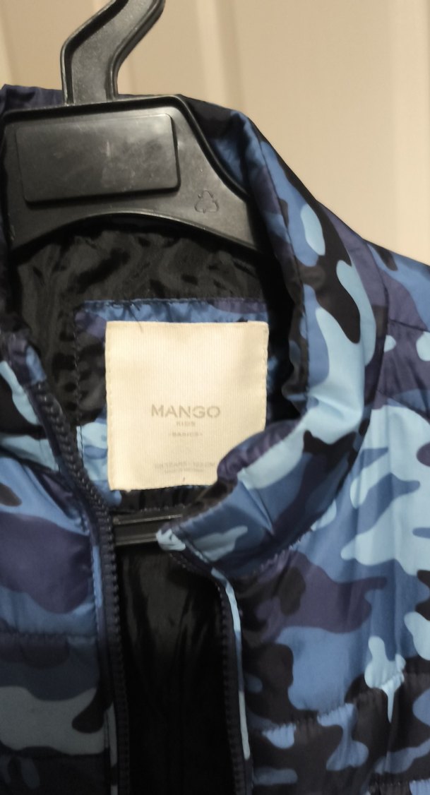 Mango Erkek Mavi Kamuflaj Yelek - Görsel 3