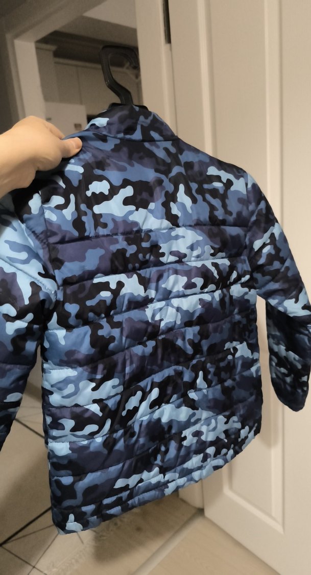 Mango Erkek Mavi Kamuflaj Yelek - Görsel 5