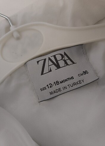 12-18 Ay Beden beyaz Renk Zara yelek 