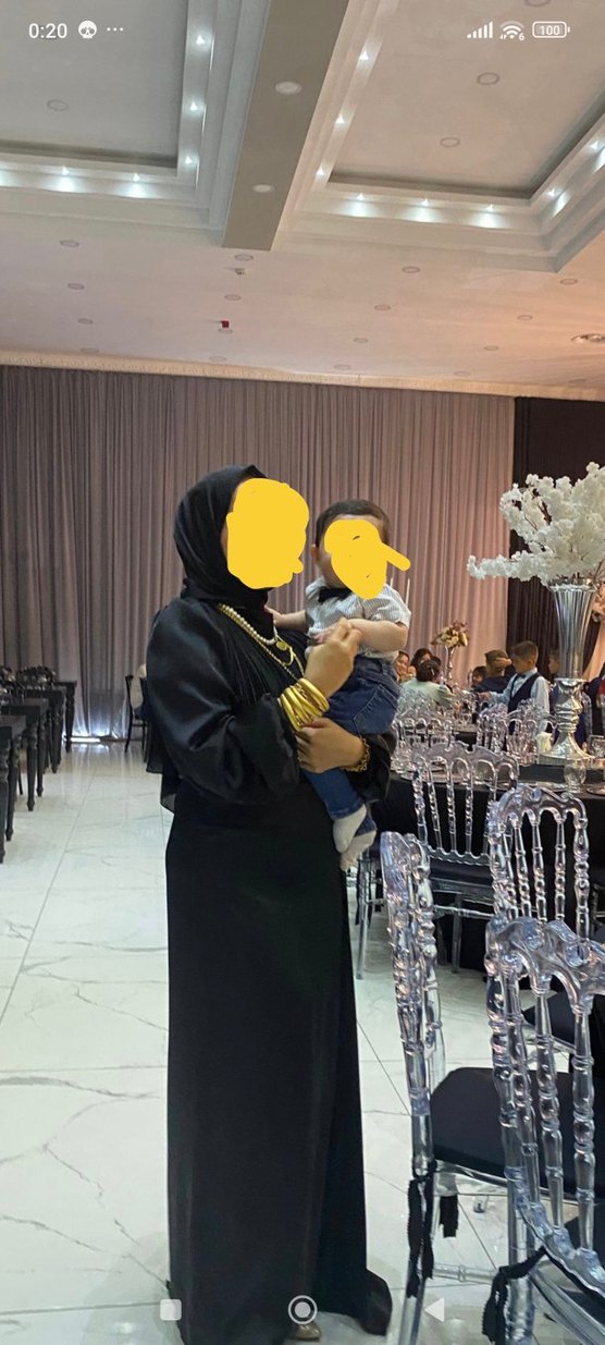 Siyah Uzun Kollu Gotik Abiye Elbise bir defa giyildi - Görsel 4