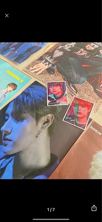 monstax monsta x poster dergi kpop sticker kart