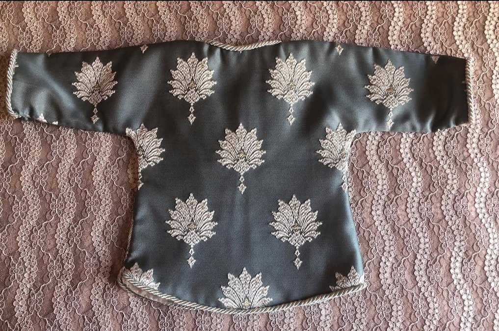 Mint Nakış desenli Çocuk kaftan Takım - Görsel 4