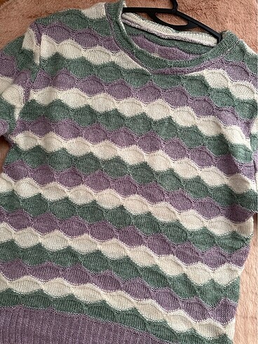 3 renkli kazak - Görsel 5