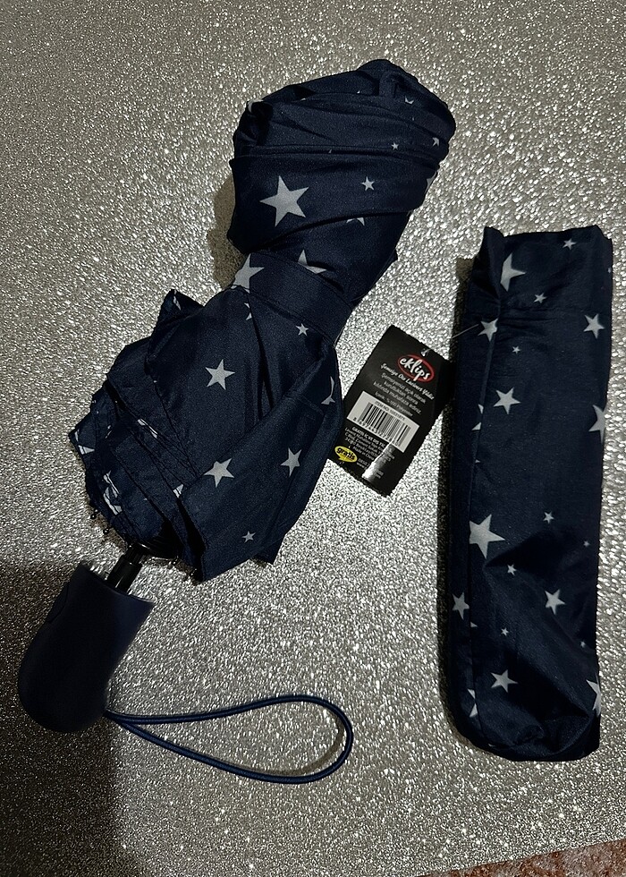 Eklips oto lacivert yıldızlı şemsiye - Görsel 3