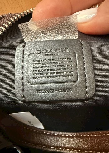 Beden Coach Desenli Kemerli Bej Kadın Çanta