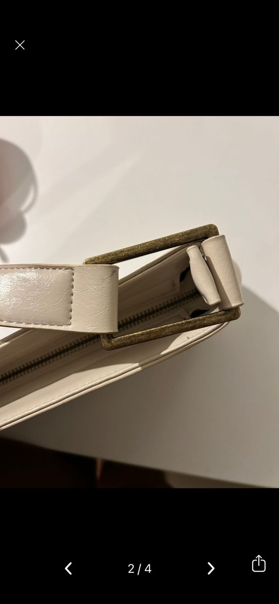 Bej Deri Tokalı Kadın Çanta - Görsel 2