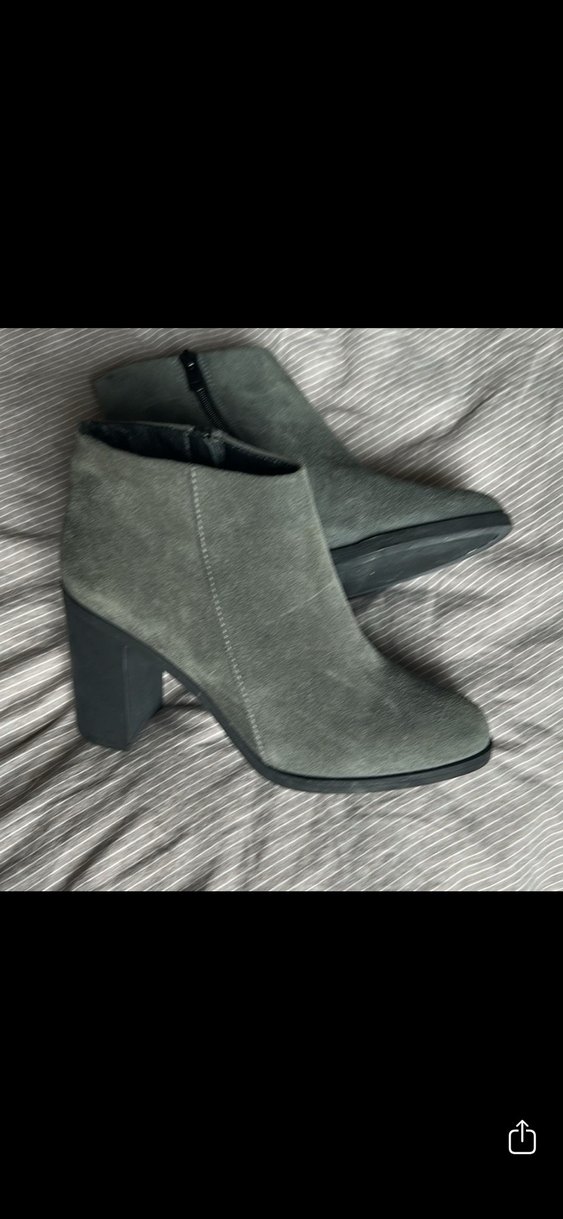 Gri Süet Kadın Dolgu Topuk Bot - Görsel 2