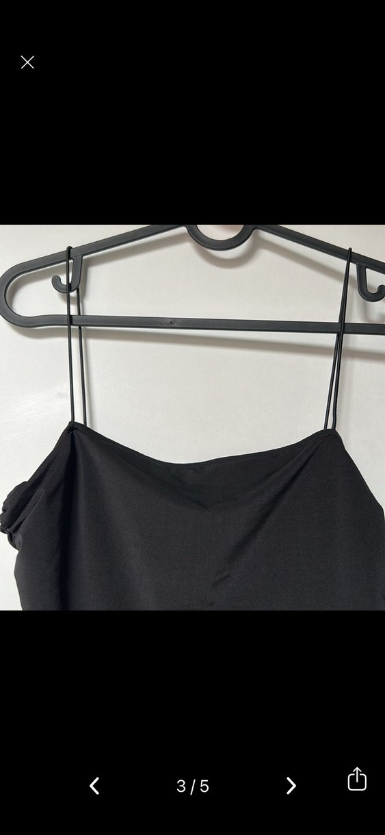 Uzun Siyah Drapeli Kadın Abiye Elbise - Görsel 5