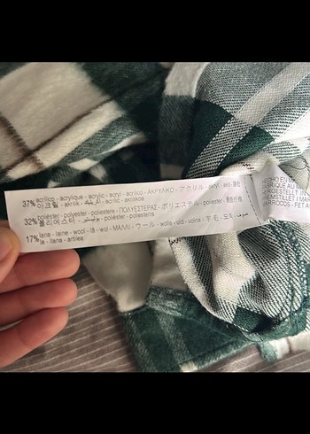 Düğmeli Yeşil Kareli Kadın Gömlek - Görsel 5