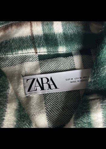 Düğmeli Yeşil Kareli Kadın Gömlek - Görsel 6