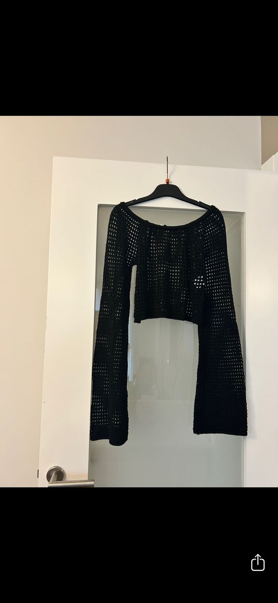 Siyah Örgü Kadın Triko Kazak - Görsel 2