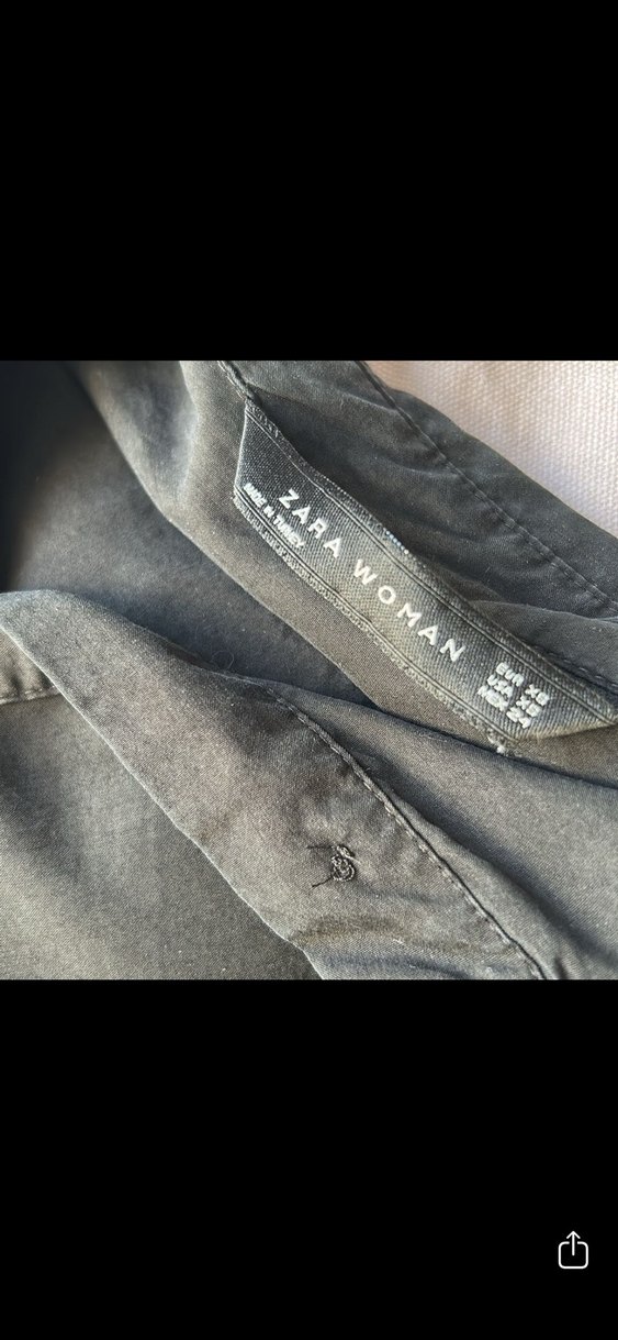 Siyah  Uzun Kollu Gömlek - Görsel 4