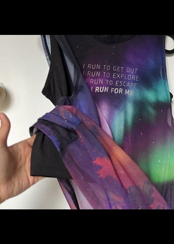 Şeffaf Baskılı Kadın Atlet - Görsel 4