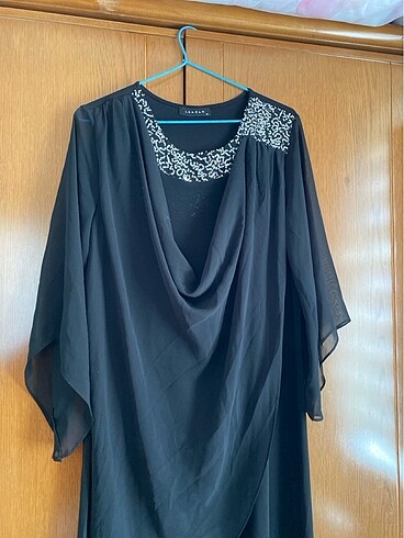 Zara midi boy siyah abiye elbise