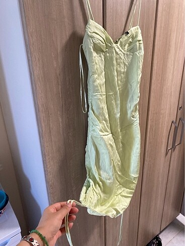 xs Beden yeşil Renk zara elbise