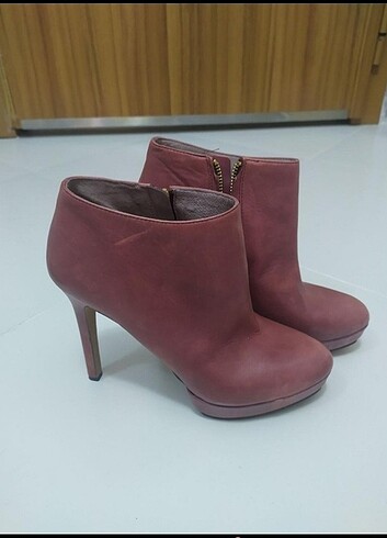 Bordo, deri bootie